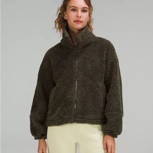Lululemon Green Fleece Zip Up Jacket